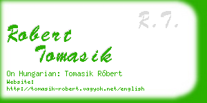 robert tomasik business card