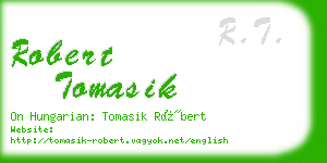 robert tomasik business card